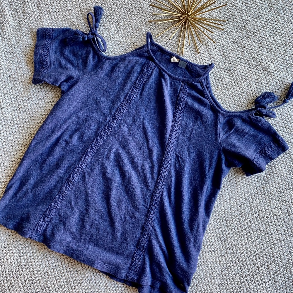 ROXY Shoulder Short Sleeve Top